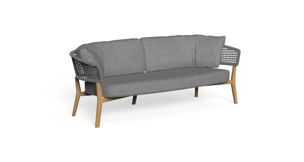 Moon/Teak 2 Seater Sofa - Talenti